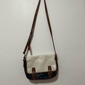 Colorblock leather crossbody bag COACH